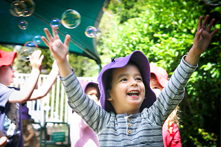 Smiling young children at Woodport Early Learning Centre